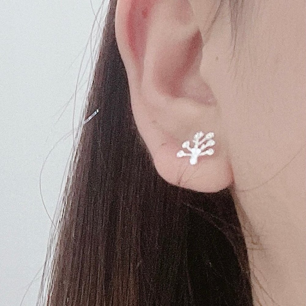925 Sterling Silver Studs Earings 6 Pairs Set - Picture 3 of 4